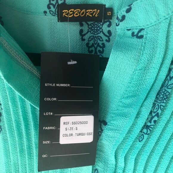 New Reborn Patterned Summer Beach Dress / Tunic / Swim Cover-up - Small - Picture 2 of 7